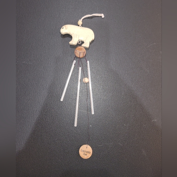 Louisville Zoo wind chime. Polar Bear. - Picture 1 of 5